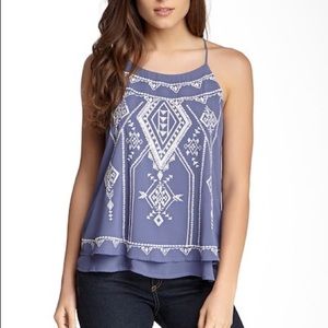 🌈3 for $15 SALE✨Blu Pepper Strap Embroider blouse